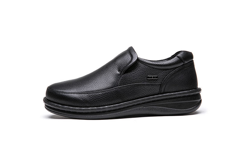 סליפרים שחורות לגברים מעור איכותי