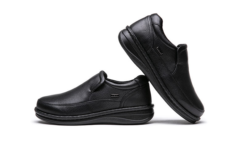 סליפרים שחורות לגברים מעור איכותי