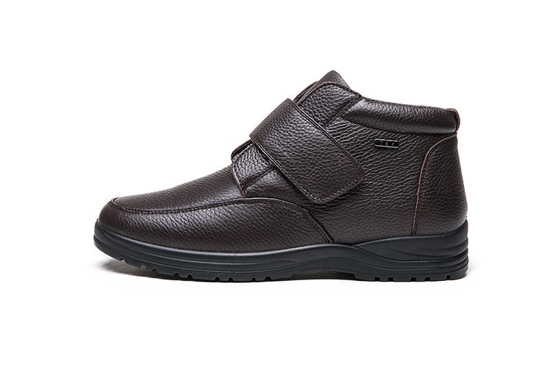 מגפי עור לגברים עם פרווה