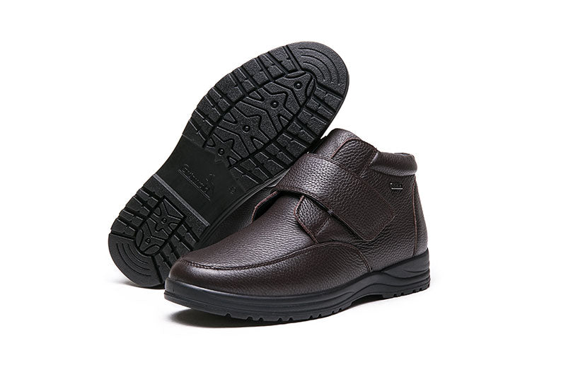 מגפי עור לגברים עם פרווה