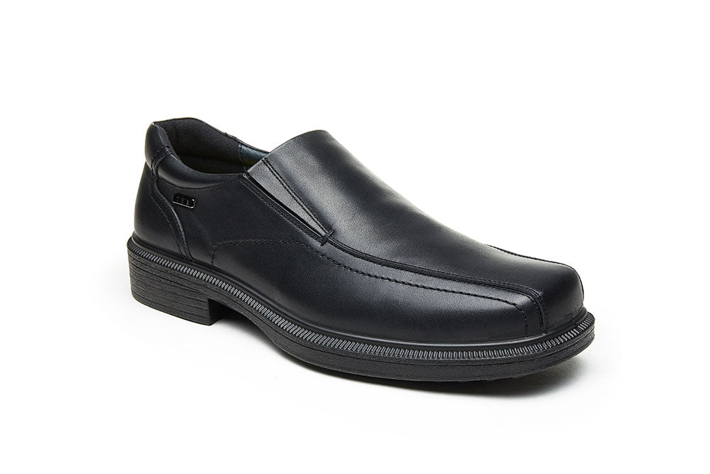 סליפרים לגברים מעור איכותי בצבע שחור