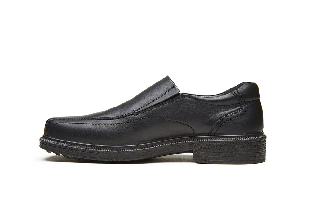 סליפרים לגברים מעור איכותי בצבע שחור