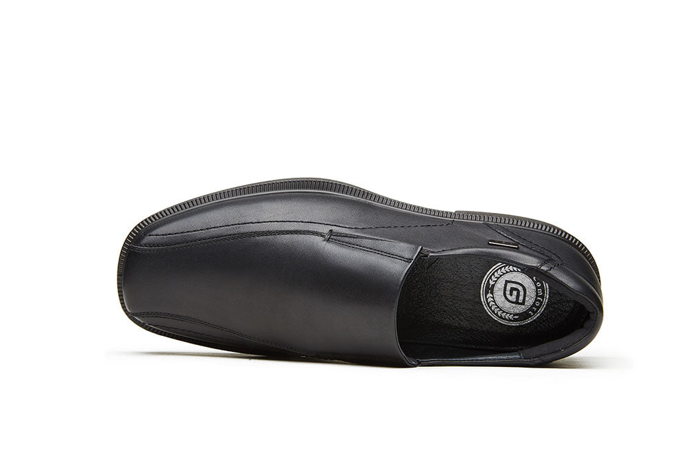 סליפרים לגברים מעור איכותי בצבע שחור