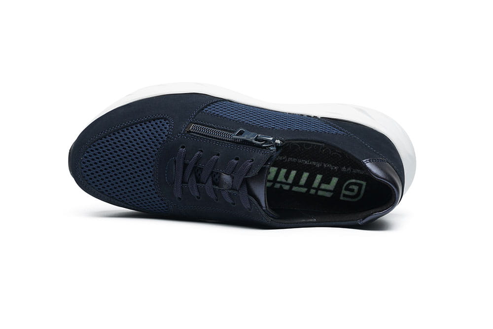 נעל ספורט לנשים עור משולב רשת