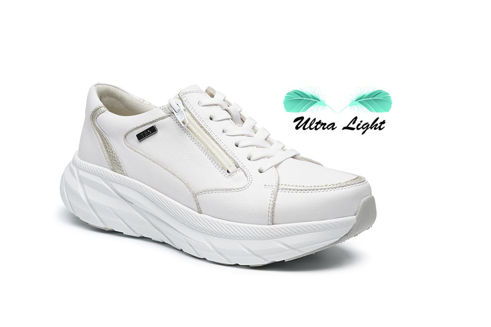 נעלי נשים מעור טבעי רך עם סוליה מונעת החלקה